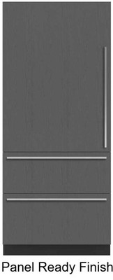 Sub-Zero Designer DET3650CIIDL 36'' 3 door Panel Ready Smart Refrigerator/Freezer