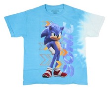Sonic The Hedgehog 2 Boys' Hands On Hips Sonic Pose Kids T-Shirt, X-Large