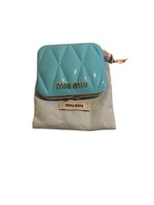 Miu Miu Turquoise Double Compact Mirror With Dustbag