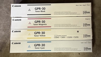Canon GPR-30 Toner Black Magenta Yellow Cyan for C5045 C5051 C5250 C5255
