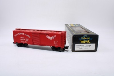 Weaver O Gauge Gulf, Mobile & Ohio Steel Sided Boxcar 3-Rail GM&O #26464