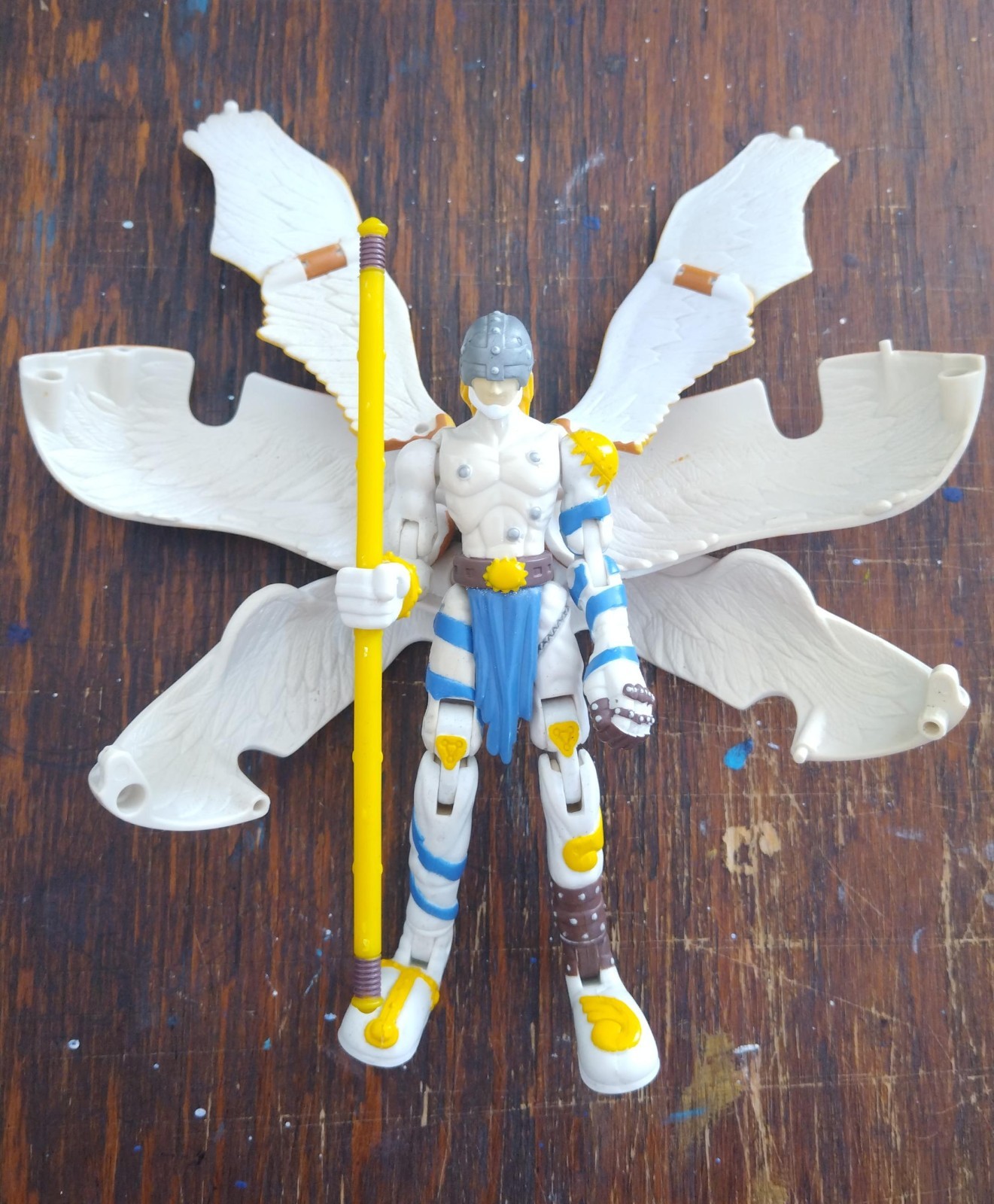 Digimon Digivolving Patamon To Angemon Action Figure Bandai 1999