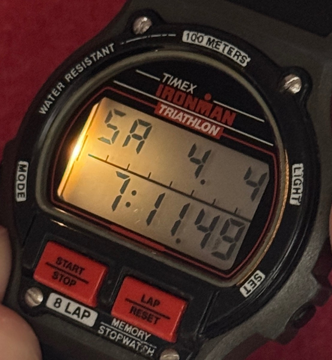 ironutimさま専用 1992 Vintage RED Timex Ironman Triathlon Digital Watch - w/ ZEBUG