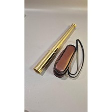 Vintage Brass Collapsible Spyglass Telescope Japan 4 Draw Nautical with Case