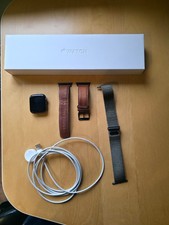 Apple Watch Series 6 44mm Space Grey Aluminum Case with two straps