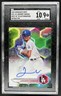 2023 Bowman's Best Joendry Vargas Auto Refractor #B23-JV Dodgers SGC 9/10