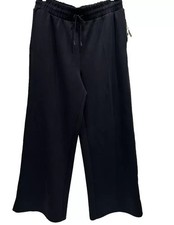 All In Motion Women s Relaxed High Rise Wide Leg Sandwash Pants Black XS