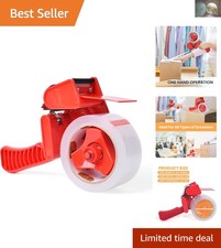 Durable 2.6mil Clear Packing Tape with Dispenser - Perfect for Shipping Moving