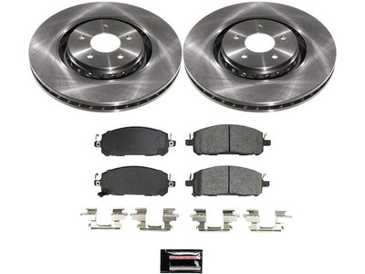 For 2022-2024 Infiniti QX60 Brake Pad and Rotor Kit Front Power Stop 54636MRGX
