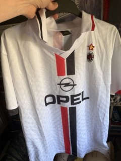 AC Milan Men's Retro Shirt Size L Away