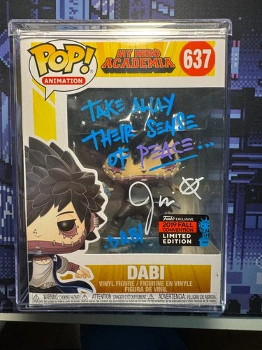 Signed Funko Pop  Dabi 637 - My Hero Academia - Official 2019 NYCC Con Level 10