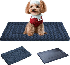 Reversible Dog Bed Mat, Soft Crate Pad for All Seasons, Machine Washable