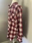 Forever 21 Mens Flannel Shirt Button Down Plaid Red Cotton Size M — photo 3