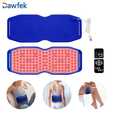Dawfek 3 Wavelength Red Light Therapy Belt Pad for Waist Back Legs Body Use