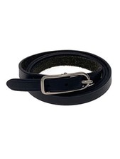 HERMES Leather Bracelet Black Men's Api1