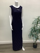 Elegant Blue Evening Dress Size 6