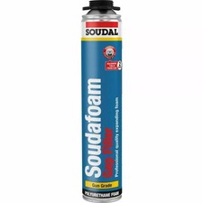 Soudal Soudafoam Gun Grade Window Door Expanding Foam Gap Filler Champagne 750ml