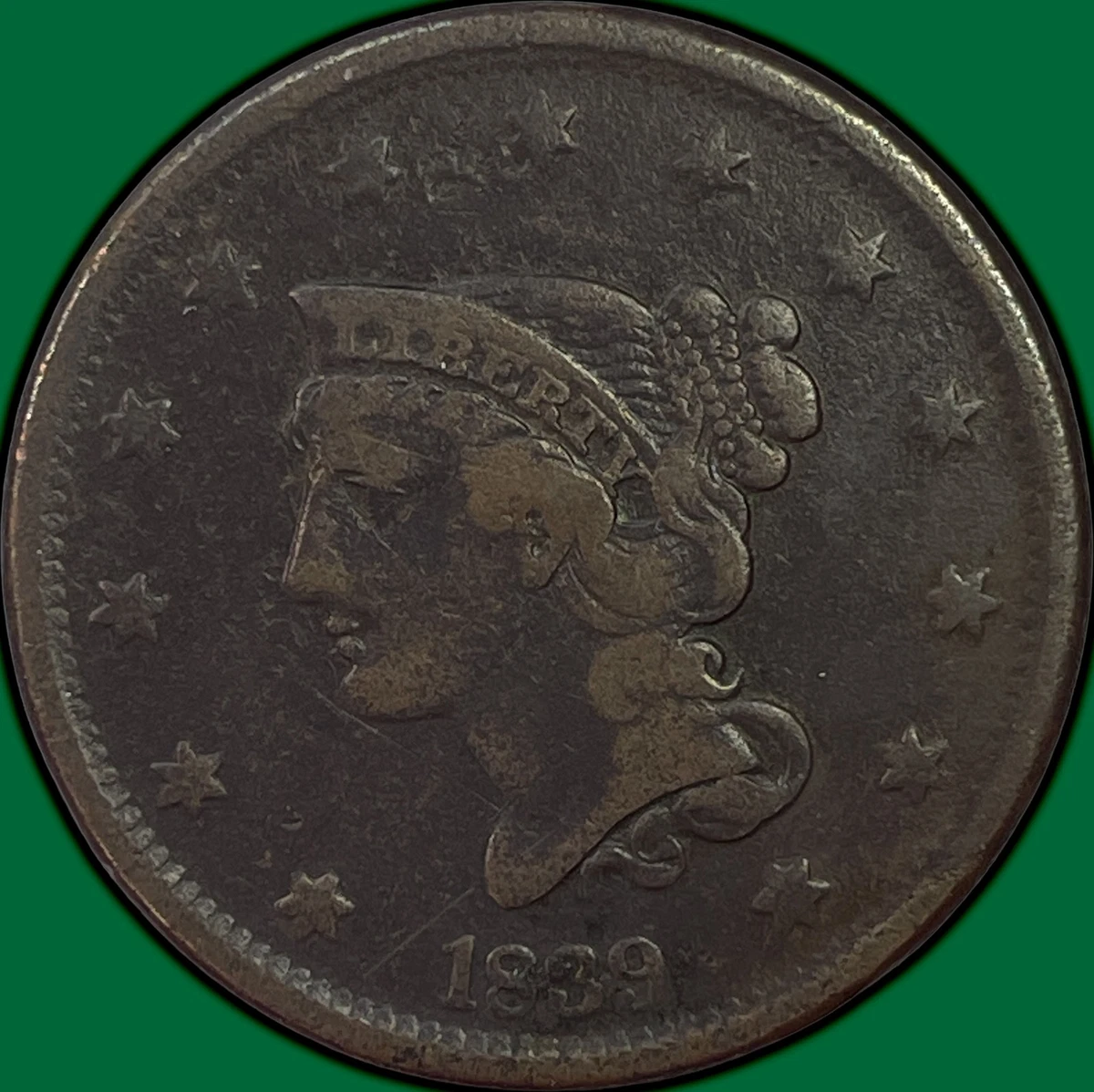 1840 Year Braided Hair Large Cents (1839-1857) for sale | eBay