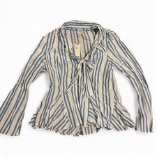 Anthropologie Maeve Striped Blue And White Lo...