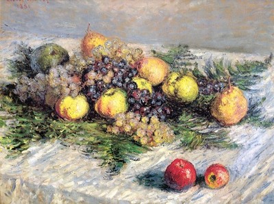 127 Claude Monet -  Pears & Grapes 1880 - Giclée Fine Art