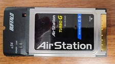 Buffalo WLICBG54S CardBus PCMCIA Vintage Laptop WiFi Card Windows 98 XP 125G