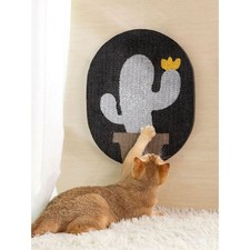 Wall-Mounted Corrugated Cat Scratcher Durable No-Shedding Furniture Protector