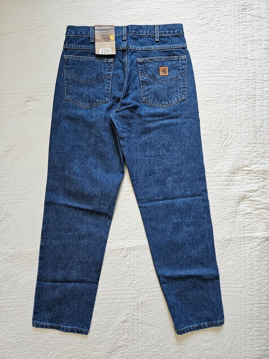 NEW CARHARTT B17 DST MENS RELAXED FIT DENIM BLUE JEANS MANY SIZES AVAILABLE