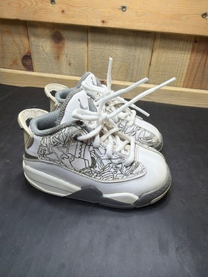 Nike Air Jordan Dub Zero White Grey Laser Toddler Size 6C Sneakers DV1358-107
