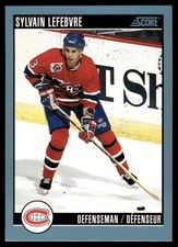 1992-93 Score !! Sylvain Lefebvre Montreal Canadiens #405
