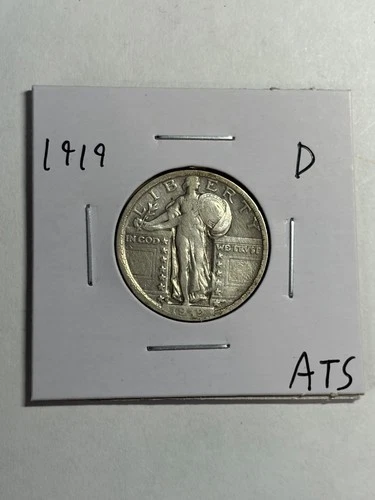 1919 D Standing Liberty Quarter XF Key Date