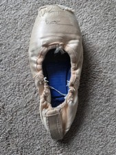 Pink Satin Ballet Pointe Shoe Signed By Nutcracker Ballerina