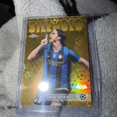 2025-26 Topps Chrome UEFA UCC Zlatan Ibrahimovic Silenced Gold Refractor /50 