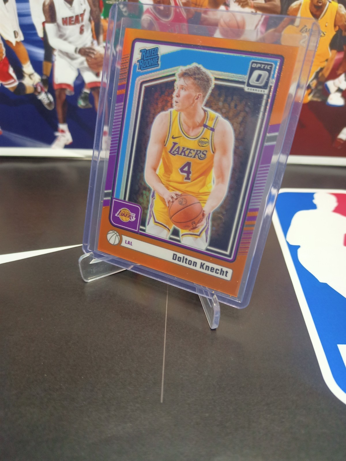 2024-25 Donruss Optic #256 Dalton Knecht Rookie Orange /175 Los Angeles Lakers