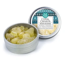 White Gum Copal Cahaya Resin Incense Tin - Natural Herbal Incense Pure Clean