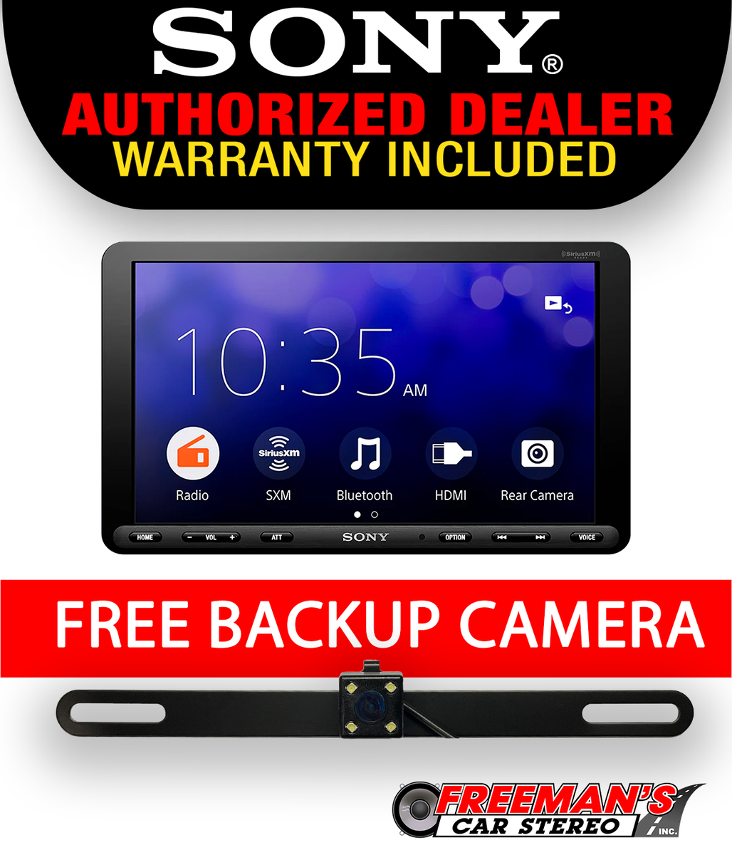 Sony XAV-AX8100 1-Din Multimedia Receiver with FREE Backup Camera