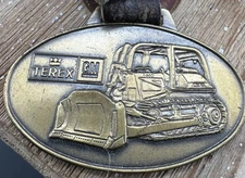 Vintage Metal Watch Fob GM Division Of General Motors Terex Bulldozer