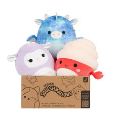 Squishmallows Original Mystery 3-Pack 8-Inch Official 8 inches, Multi
