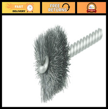 Power Tube Brush 1-1/8" - Steel Wire Fill 0.005", 1" Length, USA Made (10 Pack)