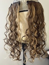 Curly Clip In Hair Extensions Brown Blonde Highlights Long Wavy Pieces Volume