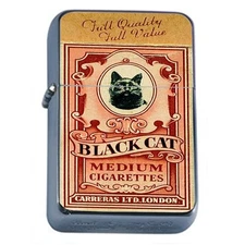 Black Cat Vintage Cigarette Oil Lighter