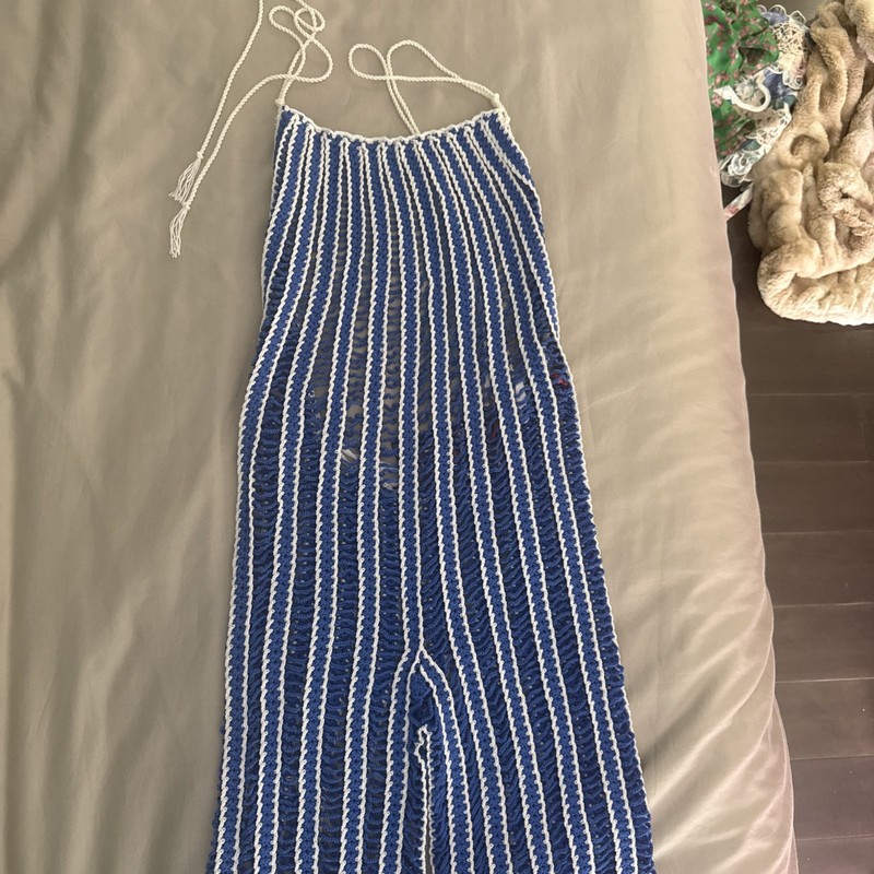NWT My Beachy Side Hand-Crochet Elastic Full Pant Suit Size Medium