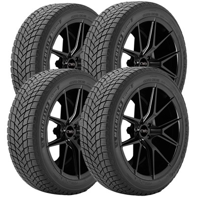 (QTY 4) 195/60R15 Michelin X-Ice Snow 92H XL Black Wall Tires