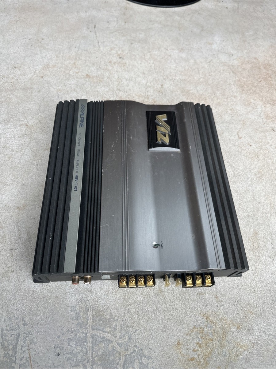Alpine MRV-T707 Power Amplifier, 2/1 Channel Untested For Parts Or