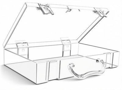 High Transparency Visible Plastic Box Clear Storage Case with Lid Use for Org...