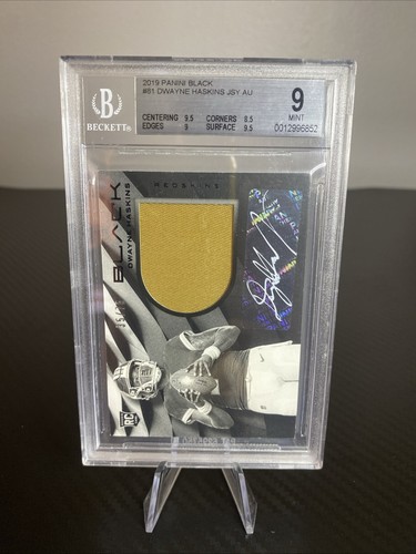 2019 Panini Black - Rookie Patch Autographs Dwayne Haskins #/75 (AU, MEM, RC)