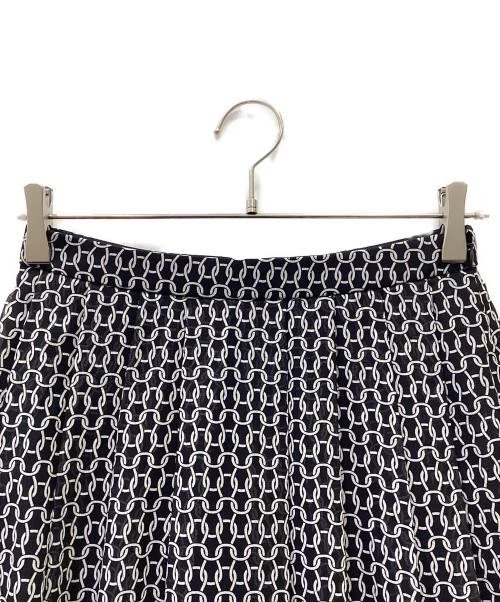 MACKINTOSH LONDON Chain Pattern Navy Skirt 38% Polyester Used - Image 2 of 4
