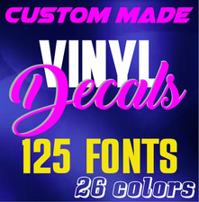 Custom Text Vinyl Lettering Sticker Decal Personalized - ANY TEXT ANY NAME c17