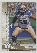 2018 Upper Deck CFL Gold 24/50 Sukh Chungh #188 o1h