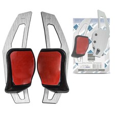 BRANDT Schaltwippen Verlängerung SET ALU SILBER für SEAT LEON II 1P 2006-2012