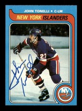John Tonelli Signed 1979-80 Topps RC 146 New York Islanders